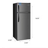 Premium Levella 7.3 cu ft Energy Star Top Freezer Refrigerator in Black PRF7370HB